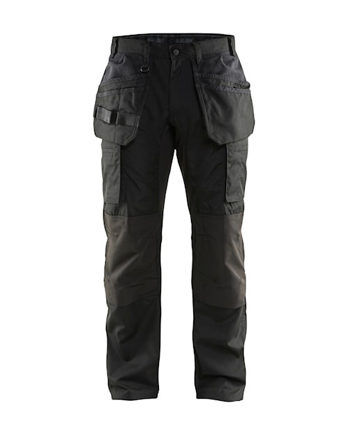 Buy online in Australia and New Zealand BLAKLADER Durable Poly/Cotton Blend Black Trousers for Electricians that are looking for comfortable work trousers.