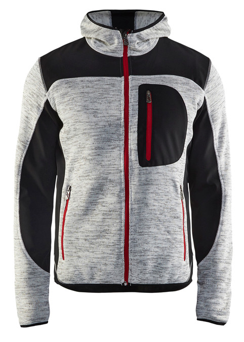 Buy online in Australia and New Zealand a Mens Grey Melange Hoodie  for Electricians that are comfortable and durable.