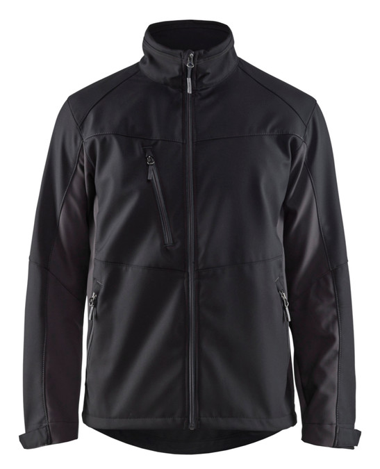 BLAKLADER Jacket | 4950 Mens Black /Grey Jacket with Full Zip in Softshell
