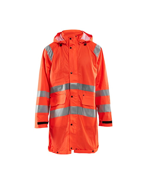 Buy online in Australia and New Zealand a  High Vis Orange Rain Jacket  for Rail Industry that are comfortable and durable.
