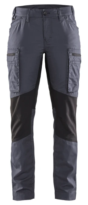 Craftsman Hardware supplies BLAKLADER workwear range including Trousers with Stretch for the Receptionist to support Women in Construction in Melbourne