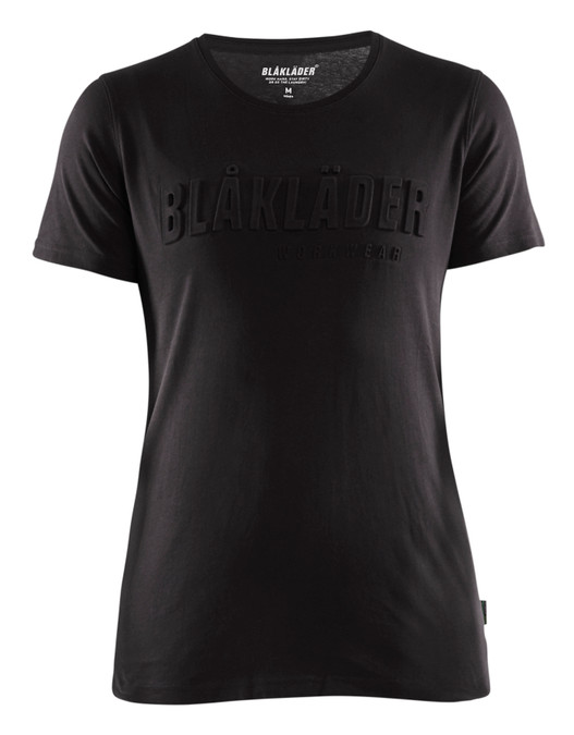 BLAKLADER T-Shirt  3431  with  for BLAKLADER T-Shirt  | 3431 Womens Black 3D Logo T-Shirt with Cotton that have  available in Australia and New Zealand