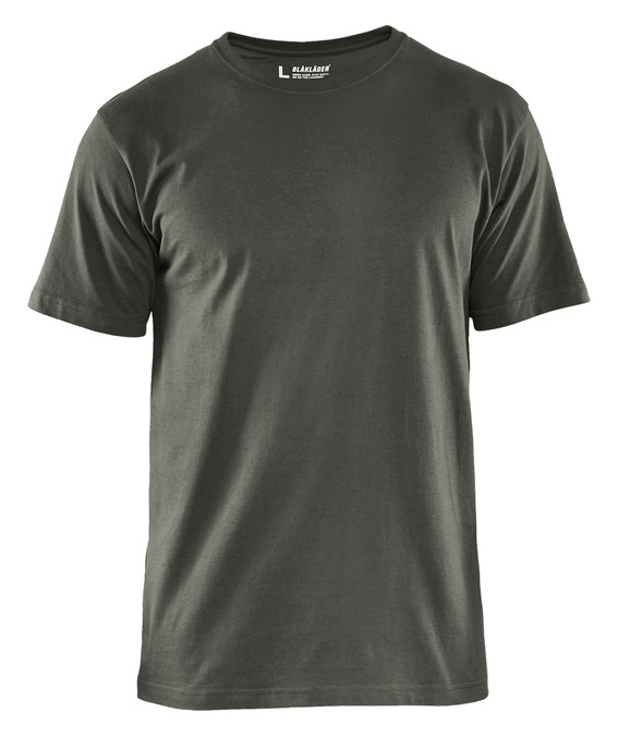 BLAKLADER T-Shirt  3525  with  for BLAKLADER T-Shirt  | 3525 Mens Army Green Classic T-Shirt in Cotton that have  available in Australia and New Zealand