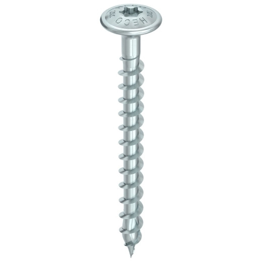With its Silver Zinc finish, the HECO Full Thread 8mm screw adds a touch of style to your construction projects.