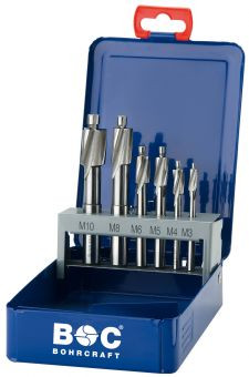 Explore the BOHRCRAFT Countersink 1706 HSS FINE Finish Counterbore 6pc Set