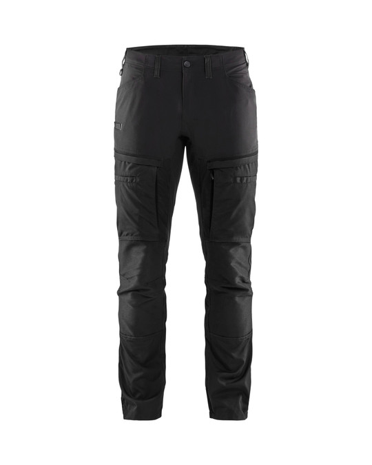 Buy online in Australia BLAKLADER Durable Poly/Cotton Blend Black Trousers for Woodworkers that are looking for comfortable work trousers.