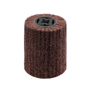 The RESTORER TOOL Soft Abrasive Attachments P120 are designed for stainless steel blending, light wood and metal burnishing, and light paint or rust removal.