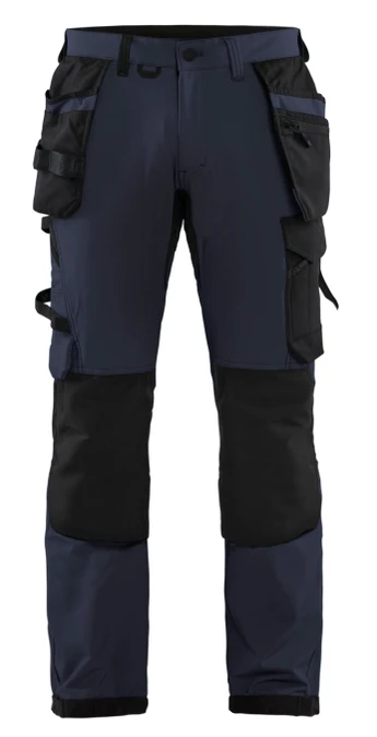 Craftsman Hardware supplies BLAKLADER 1522 Navy Blue Trousers with Holster Pockets for the Solar Industry and Installers in Brighton, Cheltenham and Moorabin