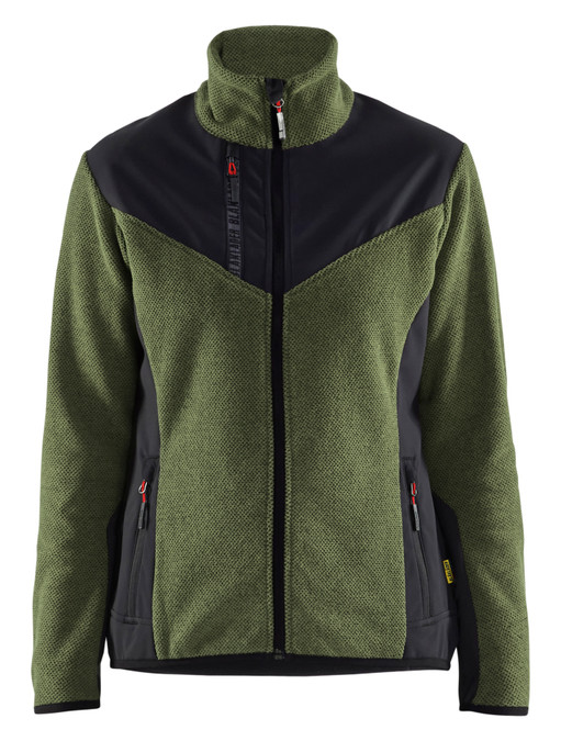 BLAKLADER Fleece Jacket made from a unique three-dimensional fleece material, this jacket features a women's cut with a tapered waistline and an extended back for a flattering fit.