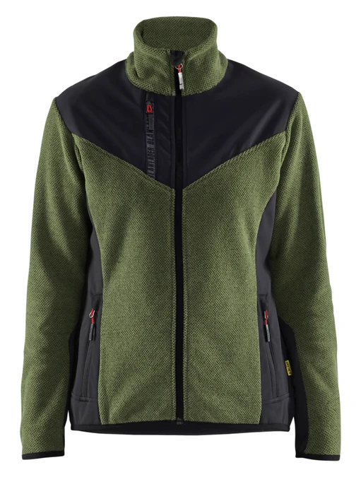 BLAKLADER Fleece Jacket made from a unique three-dimensional fleece material, this jacket features a women's cut with a tapered waistline and an extended back for a flattering fit.