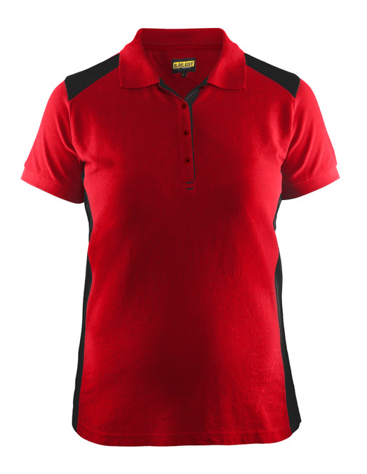 BLAKLADER Durable Poly/Cotton Blend Red  Polo Shirt  for Cabinet Makers that have  available in Australia and New Zealand