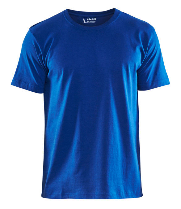 Experience the perfect blend of functionality and fashion with the Blue Blaklader t-shirt, designed with Round Neck and Classic Fit for those who work hard and play hard.