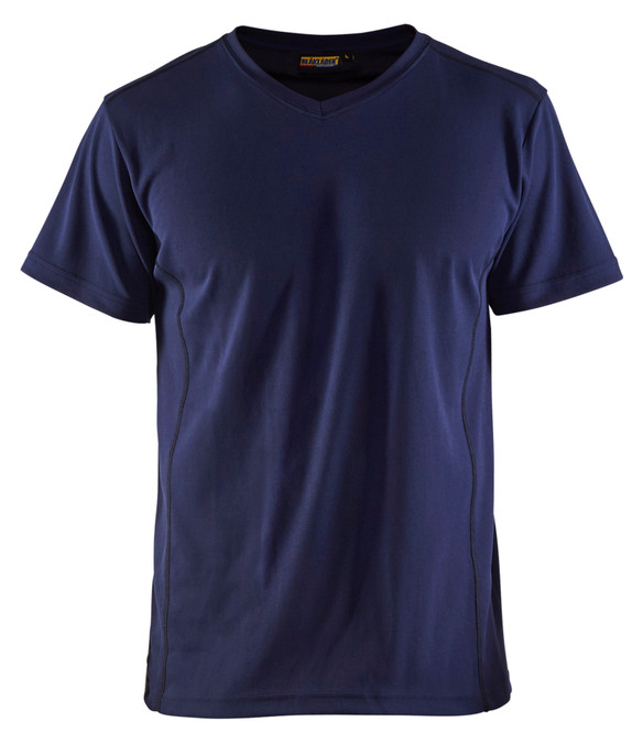 Stay cool and protected with the BLAKLADER 3323 Navy Blue UV Protection T-Shirt.