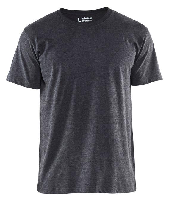 BLAKLADER Cotton Black Melange  T-Shirt  for Carpenters that have  available in Australia and New Zealand