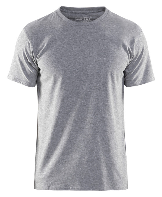 BLAKLADER Cotton with Stretch Grey Melange  T-Shirt  for Carpenters that have  available in Australia and New Zealand