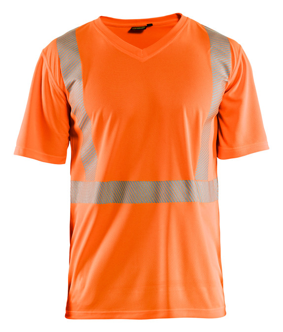 BLAKLADER T-Shirt  3386 with  for BLAKLADER
 T-Shirt  | 3386 High Vis Orange UV Protection T-Shirt with Reflective Tape Polyester that have UV Protection  available in Australia and New Zealand