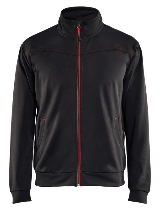 BLAKLADER Pullover  3362  with  for BLAKLADER Pullover  | 3362 Mens Black / Red Full Zip Pullover in Polyester Fleece that have Full Zip  available in Australia and New Zealand