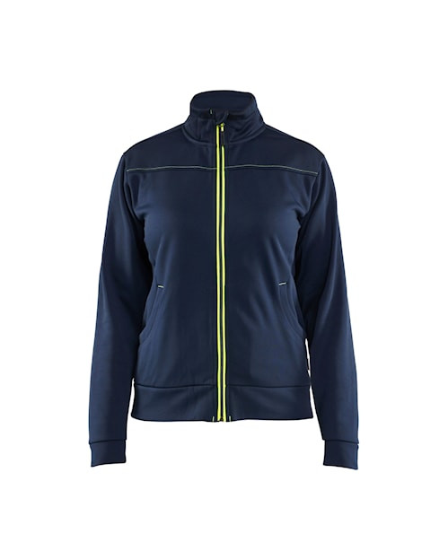 SNICKERS Pullover  3394  with  for SNICKERS Pullover  | 3394 Womens Dark Navy Blue / Yellow Full Zip Pullover with Polyester Fleece that have Full Zip  available in Australia and New Zealand