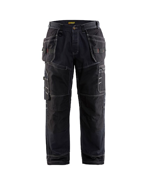BLAKLADER Denim with Stretch Black Trousers for Electricians that have Kneepad Pockets  available in Australia and New Zealand