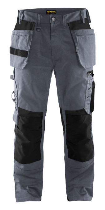 BLAKLADER 1555 Mid Grey Trousers with Holster Pockets for the Joinery Industry and Operators in Melbourne, Sydney and Perth