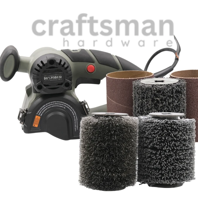 The RESTORER SHOU SUGI BAN Kit for Texturing and Sanding is a specialized tool designed for cleaning and finishing live edge surfaces.