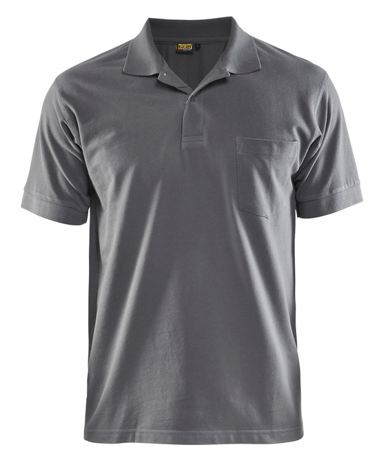 BLAKLADER 3305 Mens Grey Polo Shirt with Cotton available in Australia and New Zealand