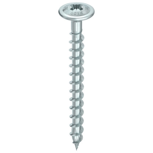 The HECO Full Thread Silver Zinc screw is designed for easy installation, making it a favorite among builders and DIY enthusiasts.