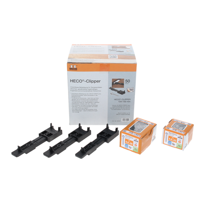 HECO Accessories CLIPPER SET Concealed Fastening Accessories for Decking in Australia