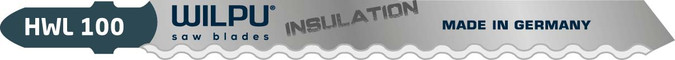 WILPU HWL 100 Jigsaw Blade produced as a 100mm Wave Jigsaw Blade for Insulation
