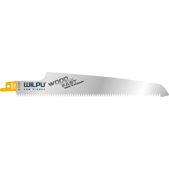 WILPU Reciprocating Saw Blade for Laminate Board, Plastics and Timber, the 3028 Saw Blade is for Quick Cut for Solid Timber