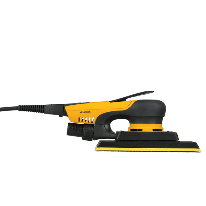 The MIRKA DEOS 383CV is a compact and powerful direct electric orbital sander designed for precision sanding tasks