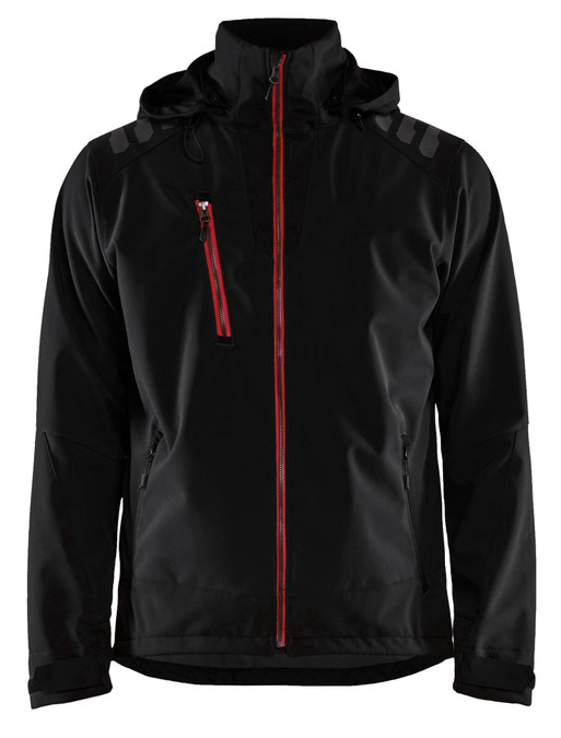 Upgrade your workwear with the Black Blaklader Workwear jacket, ideal for all seasons with Water Repellent .