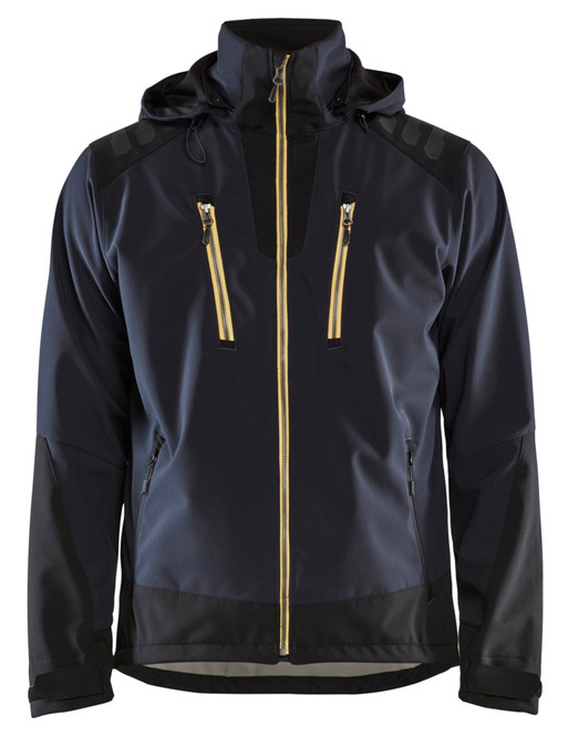Stay focused on the job with the Blaklader jacket in Dark Navy Blue with Yellow details keeping you comfortable.