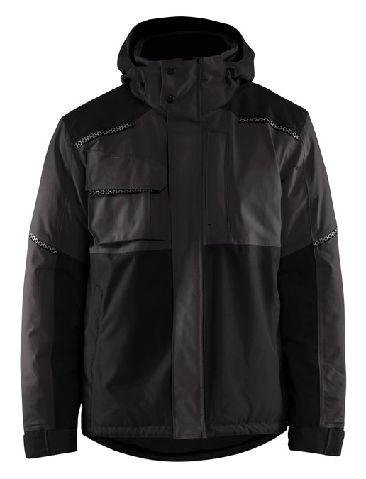 BLAKLADER Polyester Waterproof Dark Navy Blue  Jacket  for Electricians that have Full Zip  available in Australia and New Zealand