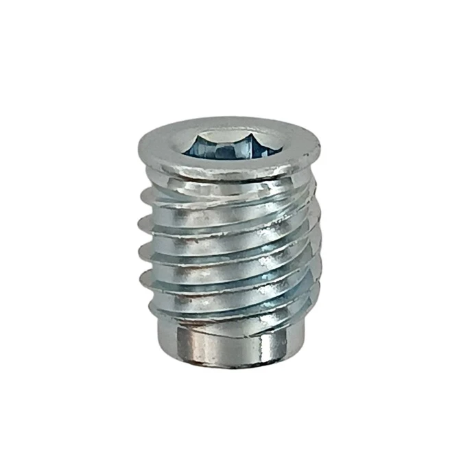 The RAMPA SKD330 M6 Nut Inserts with Collar in Silver Zinc are designed for optimal performance in wood