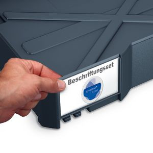 The TANOS LABEL set for Systainer and Drawer includes a pack of 20 labels designed for individual labeling of your systainers.