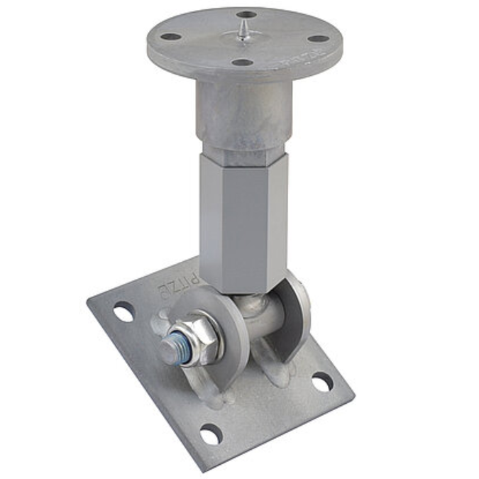The PITZL PTP INCLINE Adjustable M24 Thread Post Base is a versatile solution designed for timber structure engineering.