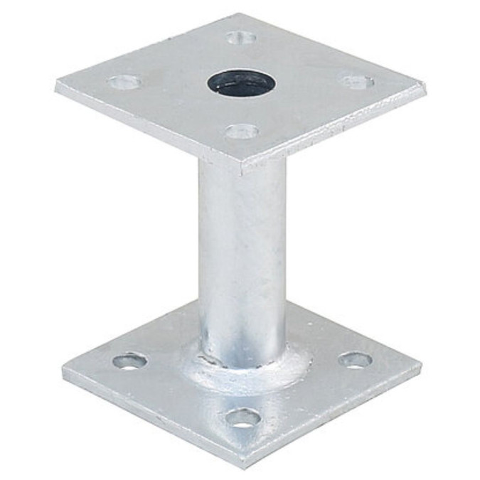 The PITZL RIGID Fixed 27mm Tube Post Base is designed for timber structure engineering, providing robust support for solid timber applications.