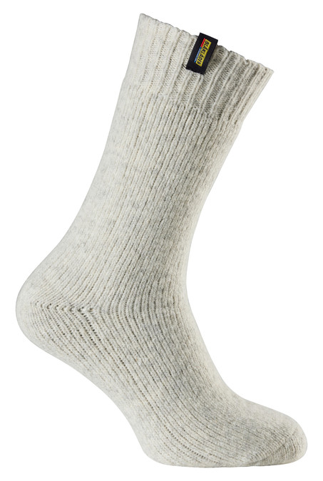 Experience unmatched comfort with BLAKLADER Grey Socks, model 2211, designed as part of the Heavy range featuring advanced Elastic Knit and soft Wool.