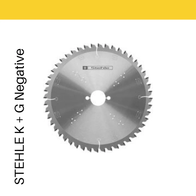 Experience the difference with the STEHLE circular saw blade model K+G NEGATIVE, designed for precision cutting in Solid Timber in 305mm diameter with a 30mm Bore.