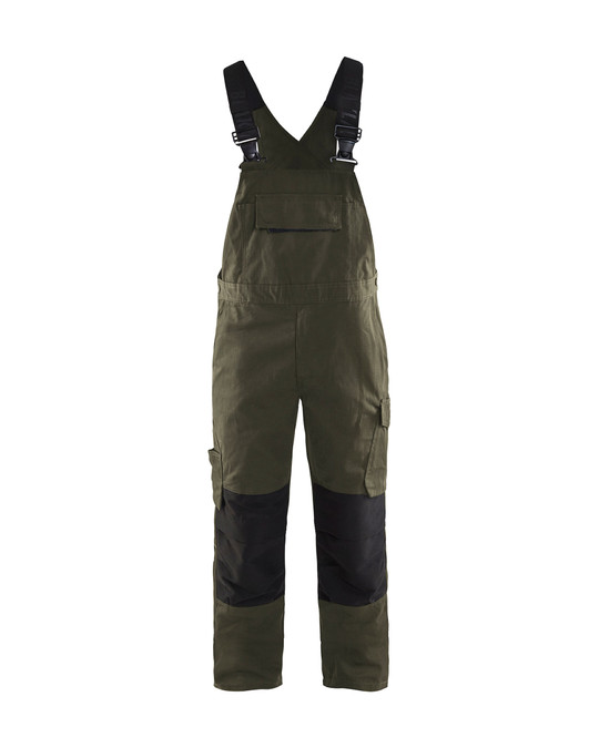 Shop the BLAKLADER Forest Green Overalls 2695—a Bib-Overalls with Kneepad Pockets, Stretch and high-performance Ripstop designed for pros.