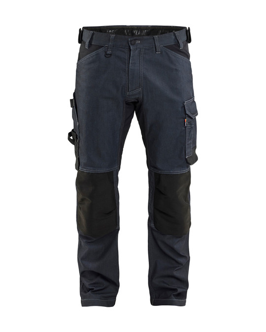 Tailored by BLAKLADER, the Work Pants model 1751 in Navy Blue incorporates Kneepad Pockets, providing , and constructed from Denim with Stretch to work as hard as you do.