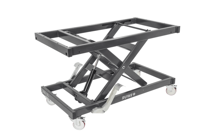 Buy Online Lifting Table Underframe with Hydraulic Lift for the Joinery Industry and Operators in Victoria and New South Wales.
