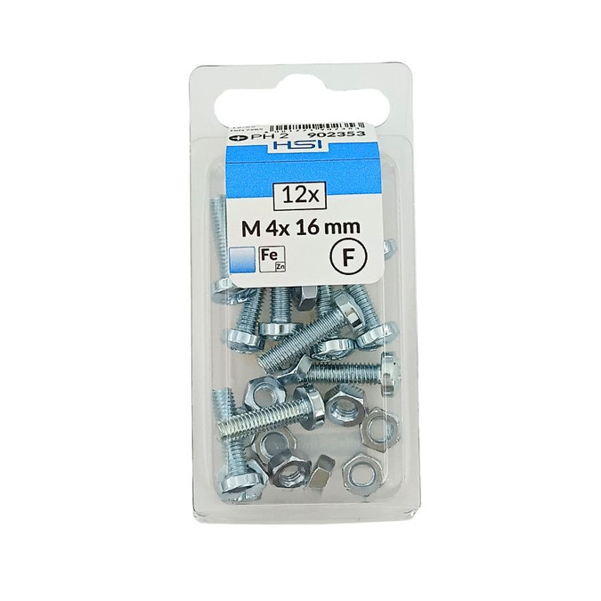 Our Threaded Screws M4 x 16mm are manufactured to DIN 7985 standards, providing reliable fastening performance with a clean finish. Coated in silver zinc.