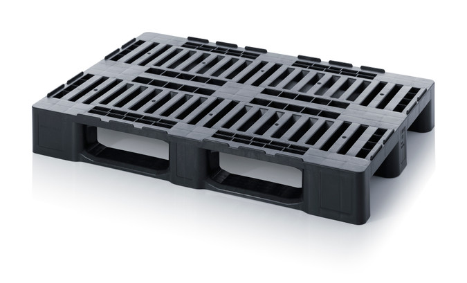 Manufactured from durable HD-PE, these pallets feature a perforated deck and integrated retaining edge to improve load stability while maintaining a lightweight yet robust construction suitable for commercial and industrial environments.