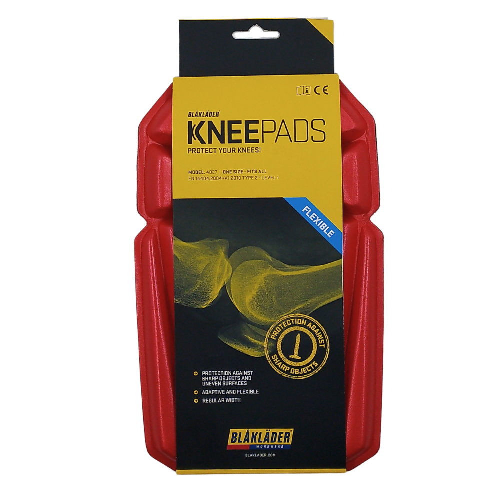 4027 Flexible Kneepads specially developed for professionals who often work kneeling down. Sturdy front for protection from sharp objects, soft inside for maximum comfort.