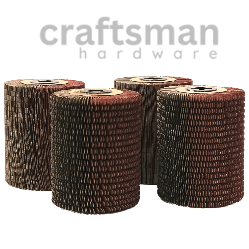 The RESTORER TOOL Brush Attachment Kit for Profile Sanding is designed for efficient restoration and refinishing of wood furniture, legs, surfaces, and veneer.