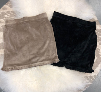 Ruffle Hem Mini Skirts