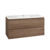 Valencia Wall-hung Vanity 1200mm Single Bowl Double Drawers - Ceramic Top