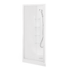 Sapphire Alcove Shower 1000 x 1000mm White Frame with Corner-contour PLUS